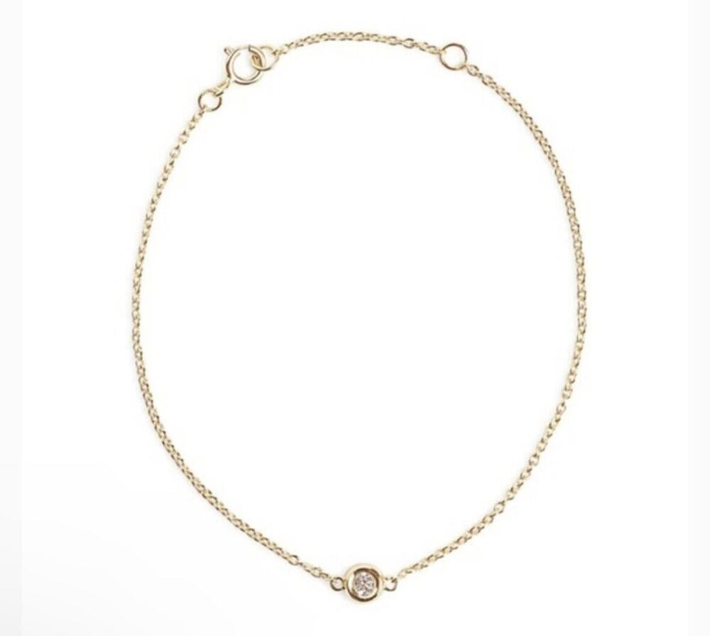 Marrin Costello Curateur Womens Yellow Gold White Topaz Soleil Bracelet Delicate